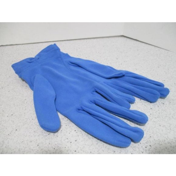 *Lady Gay Royal Blue Vintage Gathere Tapered Scallop Pinched Hem Nylon Gloves - Picture 4 of 8